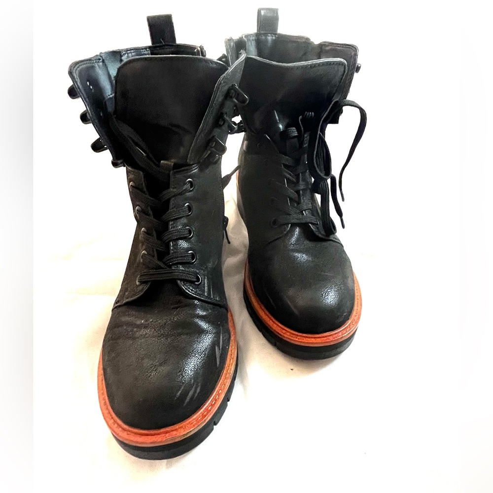 Mia Laced Combat Black boots sz 7,5 - Picture 11 of 11